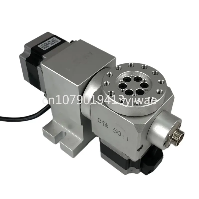 CNC 4-5 A/B Rotary Shaft Harmonic Drive Reducer Indexing Head Stepper Motor NEMA 23 Reduction Ratio 50:1 Milling Machine