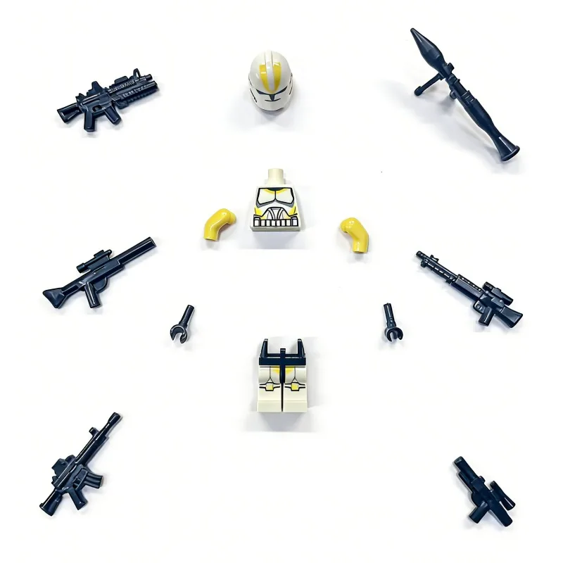 Small Particle Building Block Toy Figurine Accessories Soldier Warrior Model Puzzle Components Boys' Holiday Gift view 4