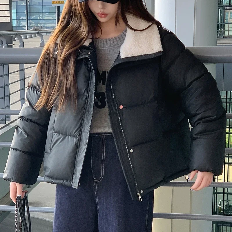 Winter Short Coats Female Warm Outerwears 2024 Fashion Loose Thick Woman Parkas Winter Jacket High Quality