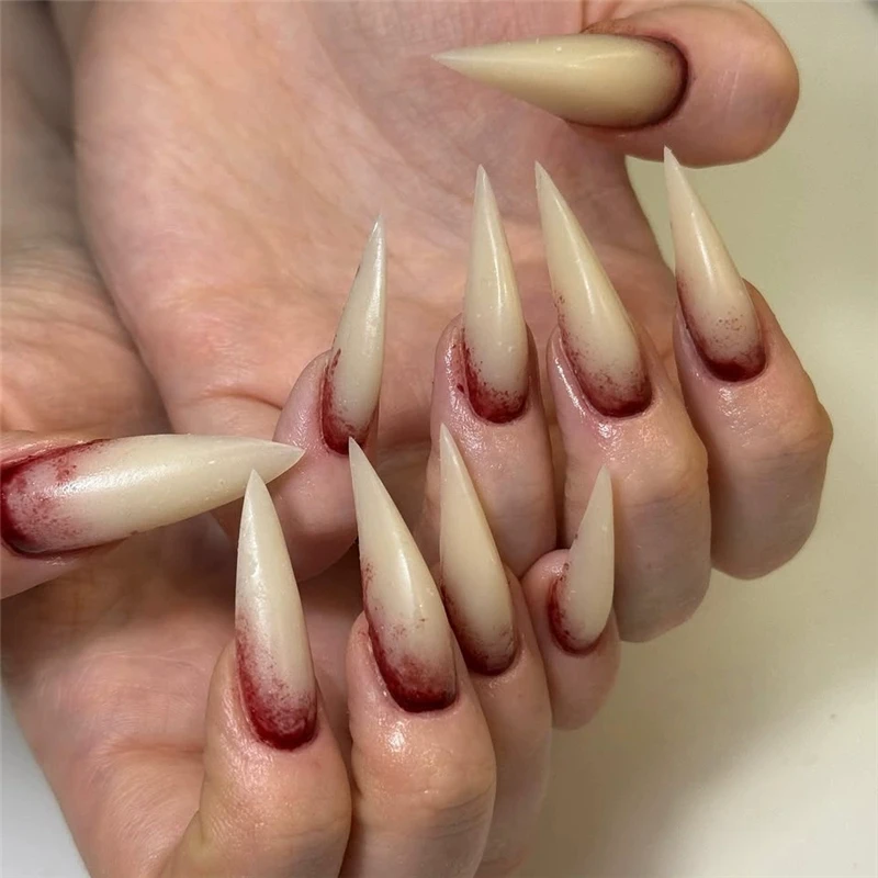 Nail Art Vampire - 24 Adet Takma Tırnak Cadılar Bayramı