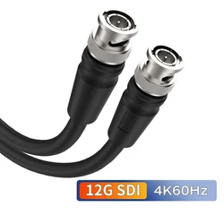 12G-SDI Cable BNC to BNC Male 75-5 Coaxial Monitor Camera Video Cable 3G 1080P 12G 4K 60Hz 1.5 2 3 5 8 10 12 15 20 50 80 100m