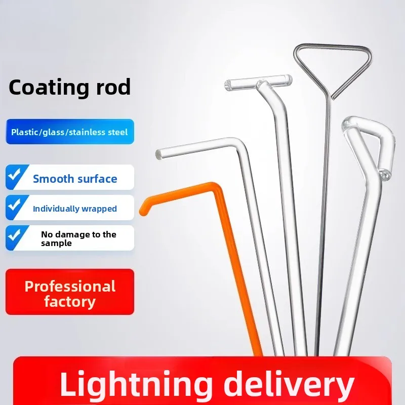 

Disposable Sterile Glass Plastic Stainless Steel Spreader Rod Lab Bacteria Scraper L Type Triangle Petri Dish Cell Spreader