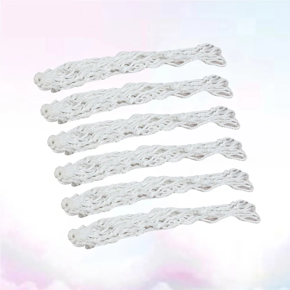 6Pcs Pool Table Pockets Heavy Duty Cotton Replacement Nets Set for Standard Billiard Table Snooker Pockets Billiard Nets