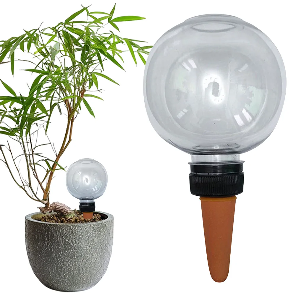 4Pcs 500ML Plant Watering Globes Transparent Auto Watering Tool Plastic Water Seepage Device for Indoor Outdoor Plant