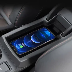 Car armrest box phone charger 15w wireless charger for Audi Q3 SQ3 2013-2019 fast car charger charging pad charging holder