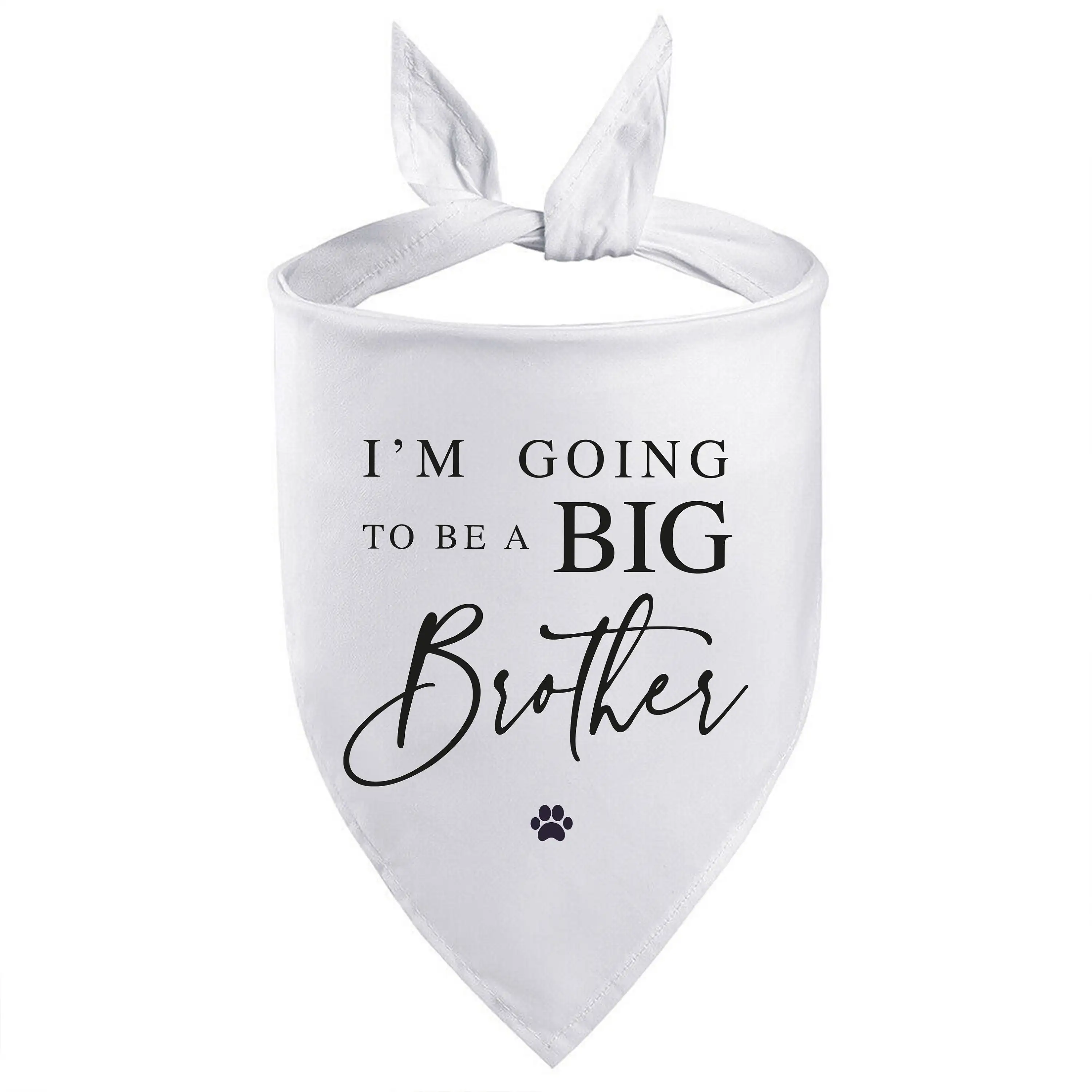 I\'m going to be a Big BROTHER printed Dog Neckerchief Pregnancy Announcement Pet bandada Big Brother Dog to be Baby Idea Gift