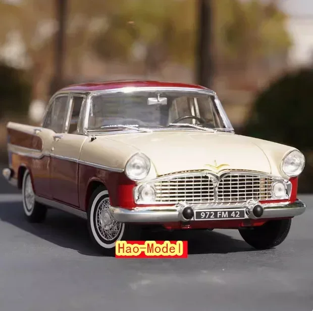 1/18 For Simca Vedette Chambord Alloy Diecast Model Car Kids Toys Boys Birthday Gifts Hobby Display Collection Ornaments Red