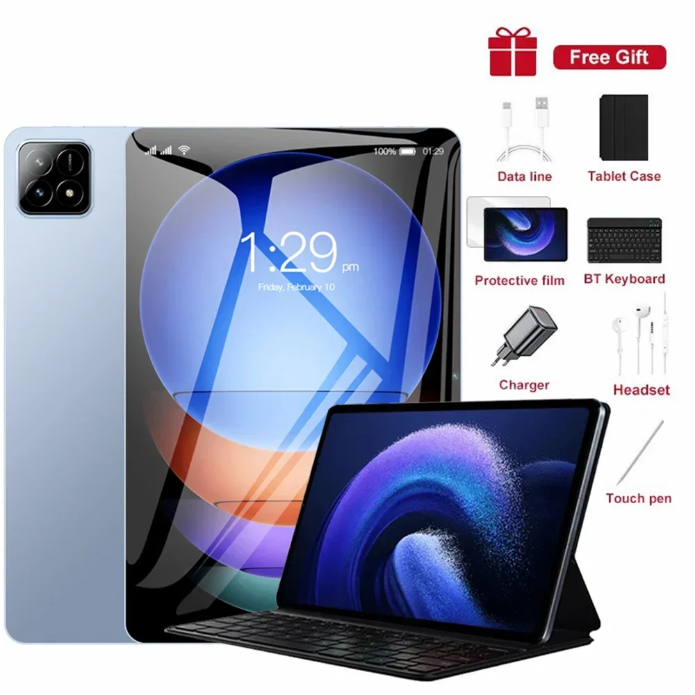 2025 Originele Pad 7S Pro Tablet PC Android 14 Tabletten 10.1inch Snapdragon 8 gen3 5G Dual SIM Tab 22GB + 2TB 20000mAh WiFi Google