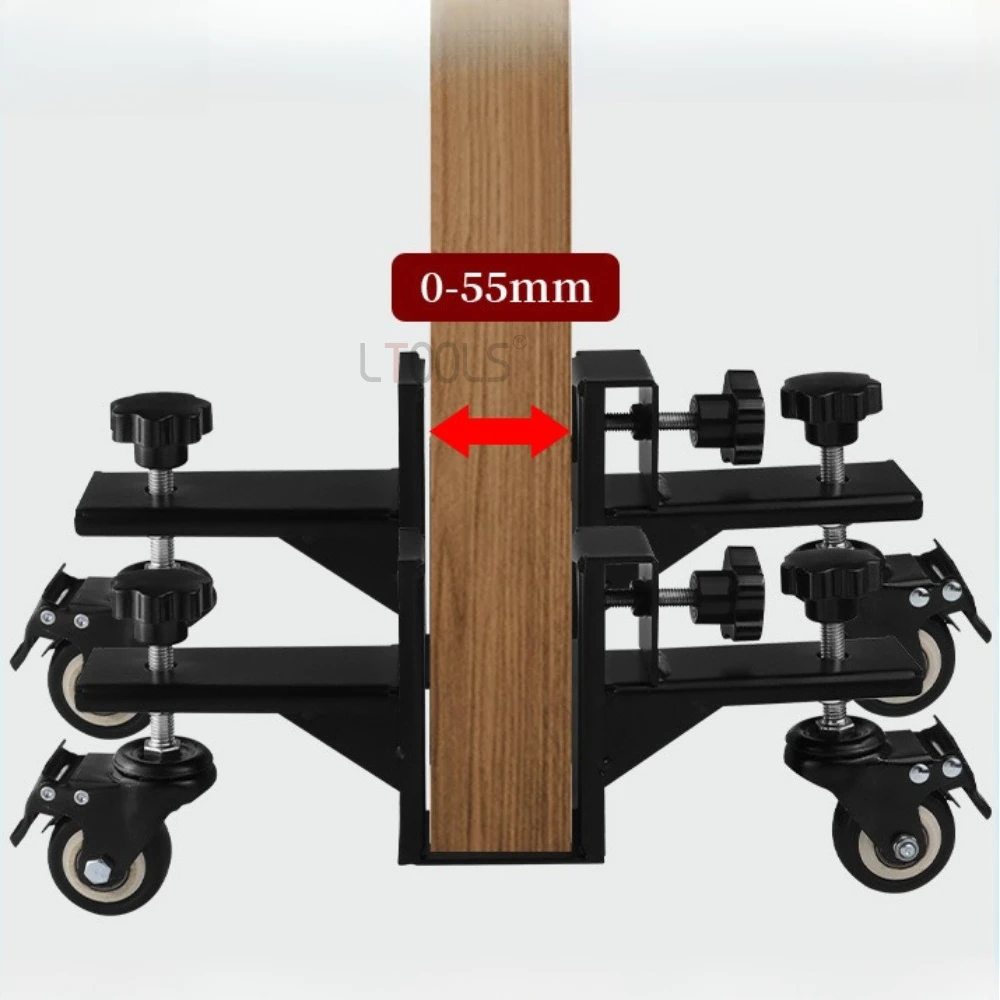Door Panel Transport Trolley Knob Adjustable Translation Roller Transport Bracket Convenient Installation of Mobility Tools 1pcs