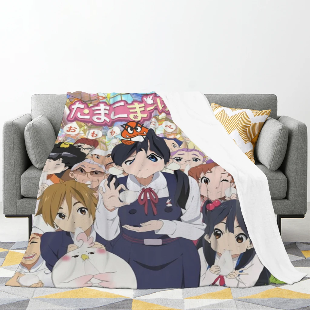 Tamako Market Medium Blanket Soft comforter sets throw for Couch Warm Flannel Blankets Bedroom Décor