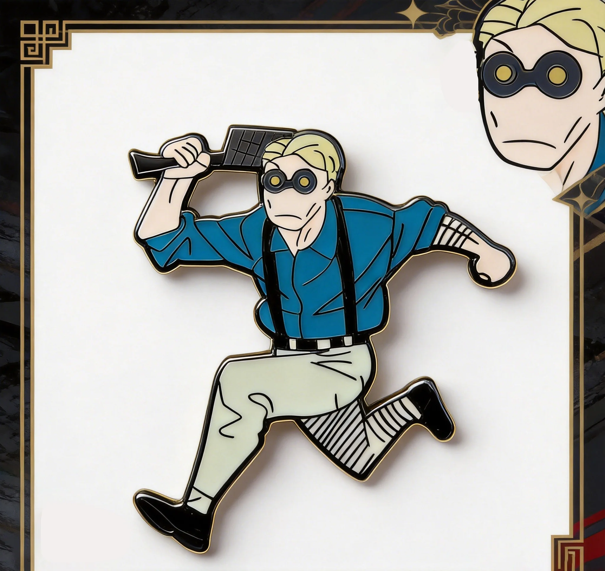 Suit-and-Tie Senpai JK Sorcerer  Hard Enamel Pin