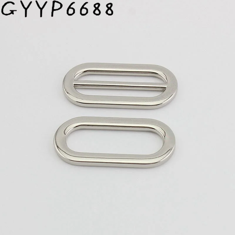 5-30pcs 49mm silver metal fitting hardware accessories Cast Solid square buckles for bag welded slider buckle