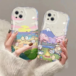 Comics Cute Chiikawas Kawaii 3D Wave Case For Xiaomi Redmi 13C 12 12C 10 10C 9 9C A1 A2 K50 K40 Note 13 12 11 10 Pro Plus 4G 5G