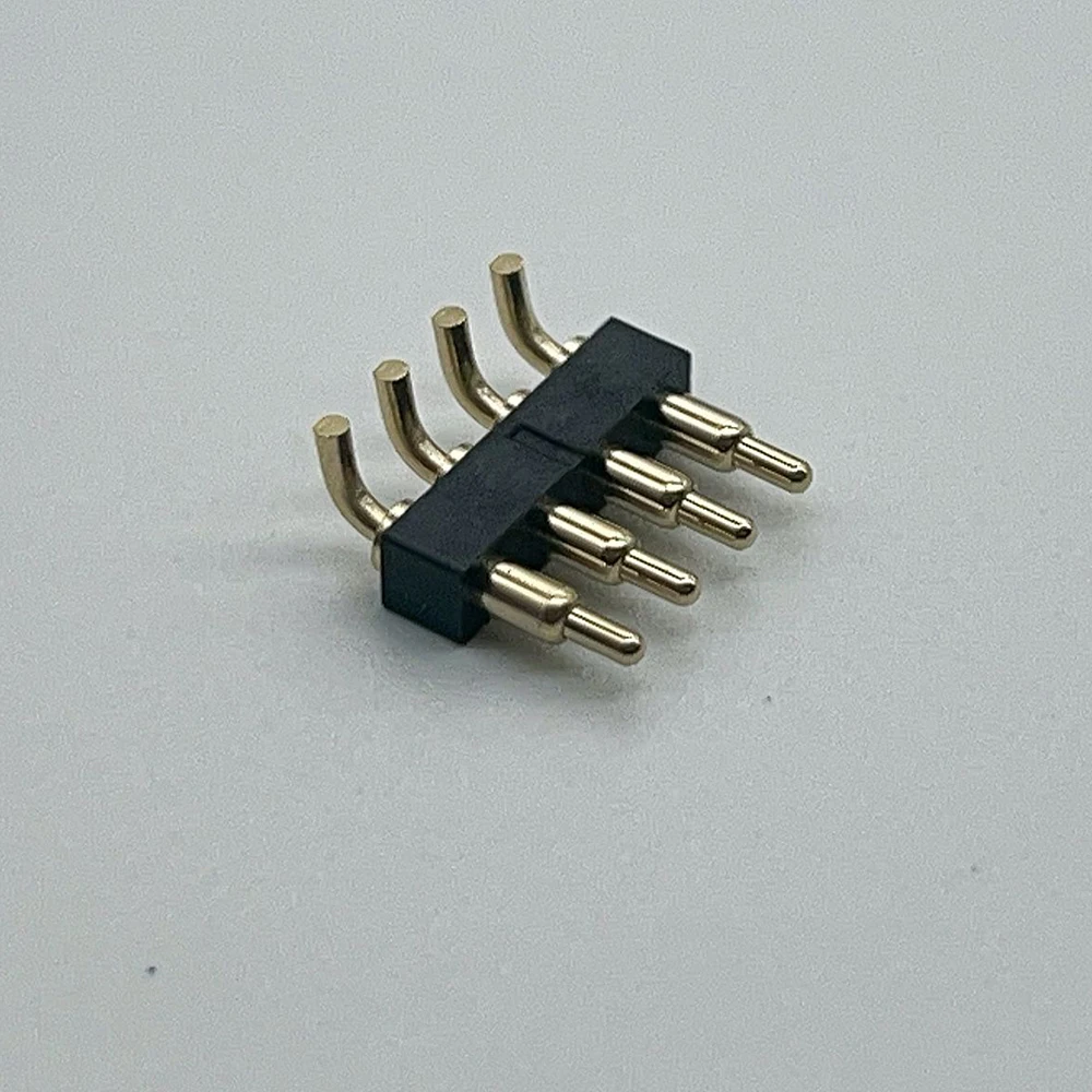 1 Stück 2P 3P 4P 2,54 mm Rastermaß Pogo-Pin-Steckverbinder, federbelasteter Prüfstift, SMT DIP Durchsteckmontage, gebogener Typ, Stecker und Buchse, Lade-Pogo-Pin – Detail 20
