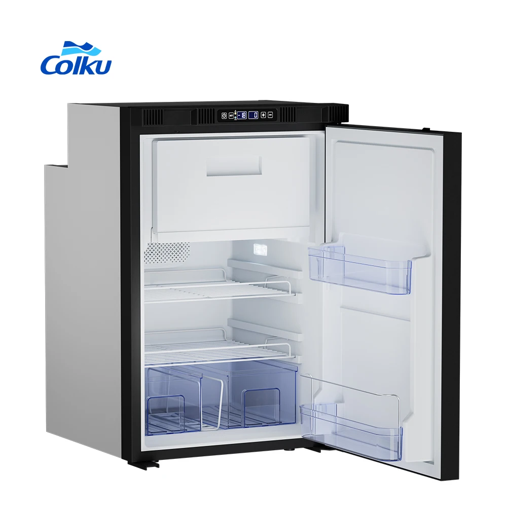 Silent Power Cooling 114L RV Refrigerator 12V 24V DC Compressor Fridge For Europe Campervan Motorhome