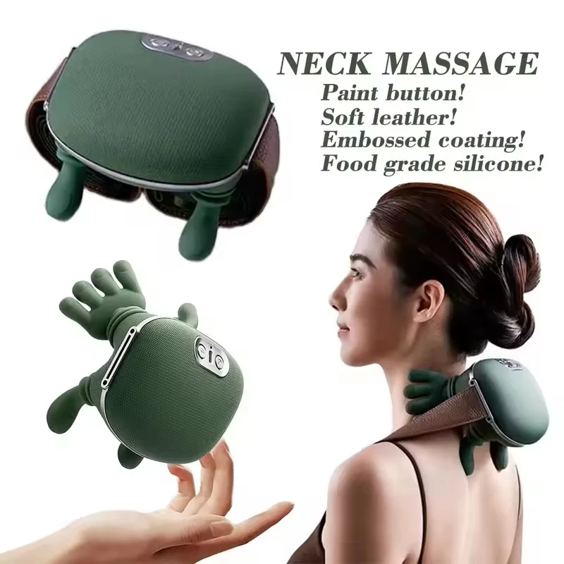 

New Bionic Finger Neck Shoulder Massager Wireless Neck Cervical Trapezius Kneading Massage Shawl Brushless Motor Neck Masajeador
