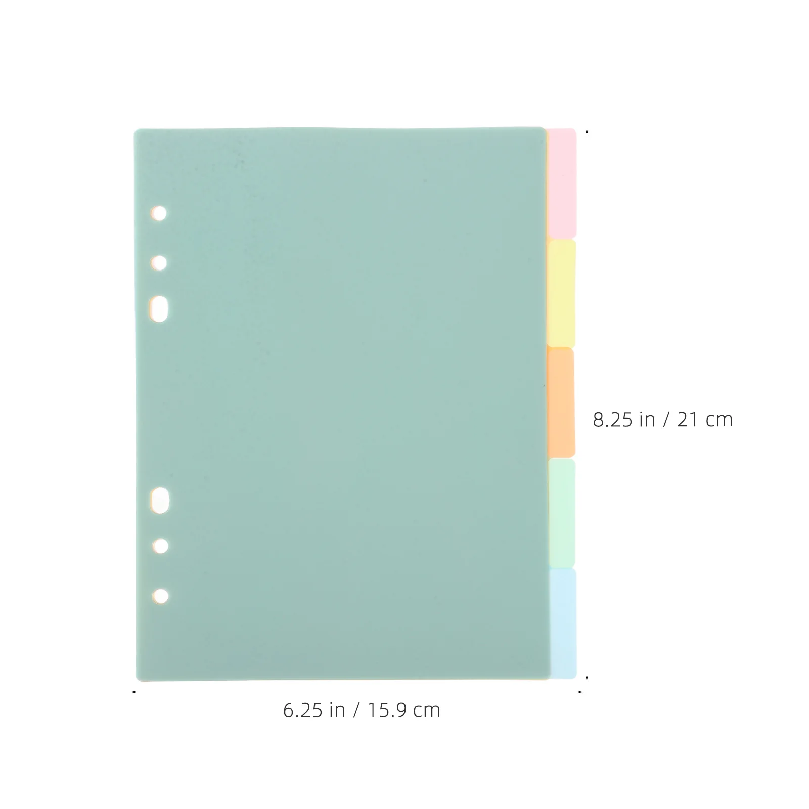 20Pcs Replaceable Index Dividers Plastic Binder Dividers for Notebook Notepad Journal Diary Report Presentation Hard Cover