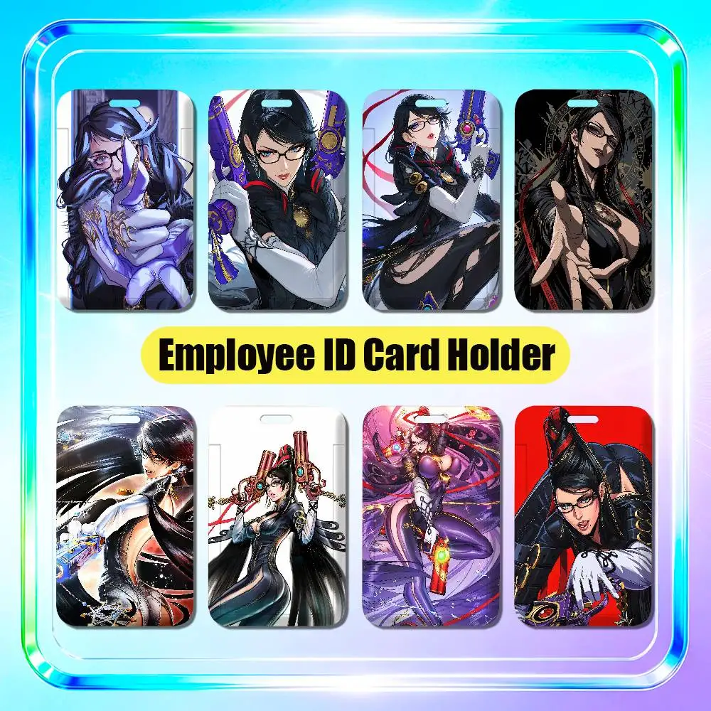 For Bayonetta Jeanne Employee ID Card Holder Office Badge Student Bank Work Credit Holders Hard Case Shell