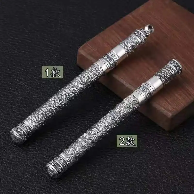 

Sterling Silver Auspicious Cloud Retro Ballpoint Pen High end Office Decoration Personalized Signature Pen Chinese Style Literar