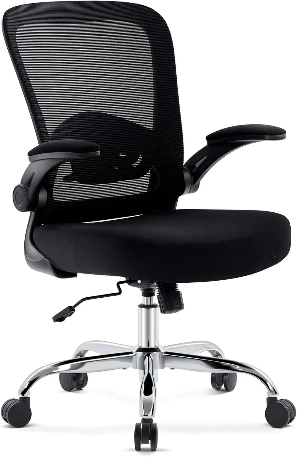 

Office Chair,Ergonomic Desk Chair with Adjustable Lumbar Support, Mesh High Back Computer Chair with Flip-up Armrests