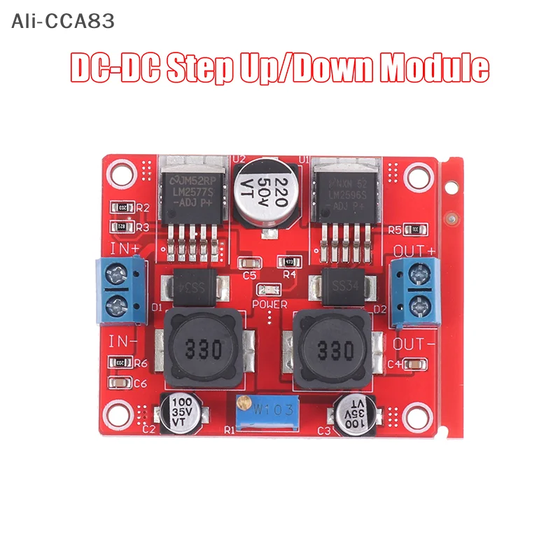 

DC-DC Automatic Voltage Adapter LM2577S To LM2596S Dual-chip Automatic Converter Converter Step Up/Down Module