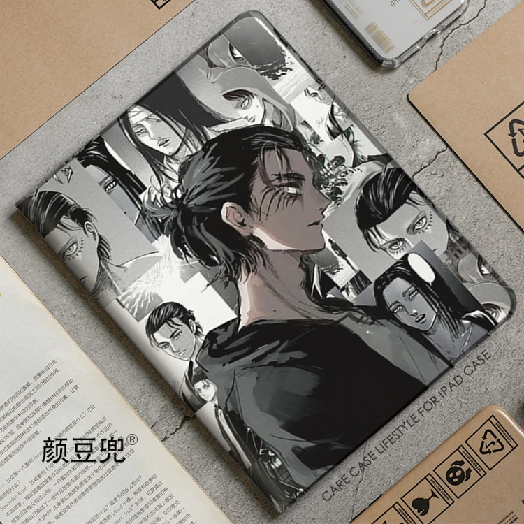 Eren Jaeger Anime on Titan Levi For iPad 10.2 9th 10th Air 3 Mini 6 7 Case Luxury Silicone Pro 12.9 11 For iPad Air 4 5 6 Cases