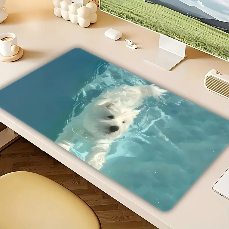 tapete-de-rato-com-padrao-de-cachorrinho-nadador-antiderrapante-borracha-duravel-costura-de-borda-de-precisao