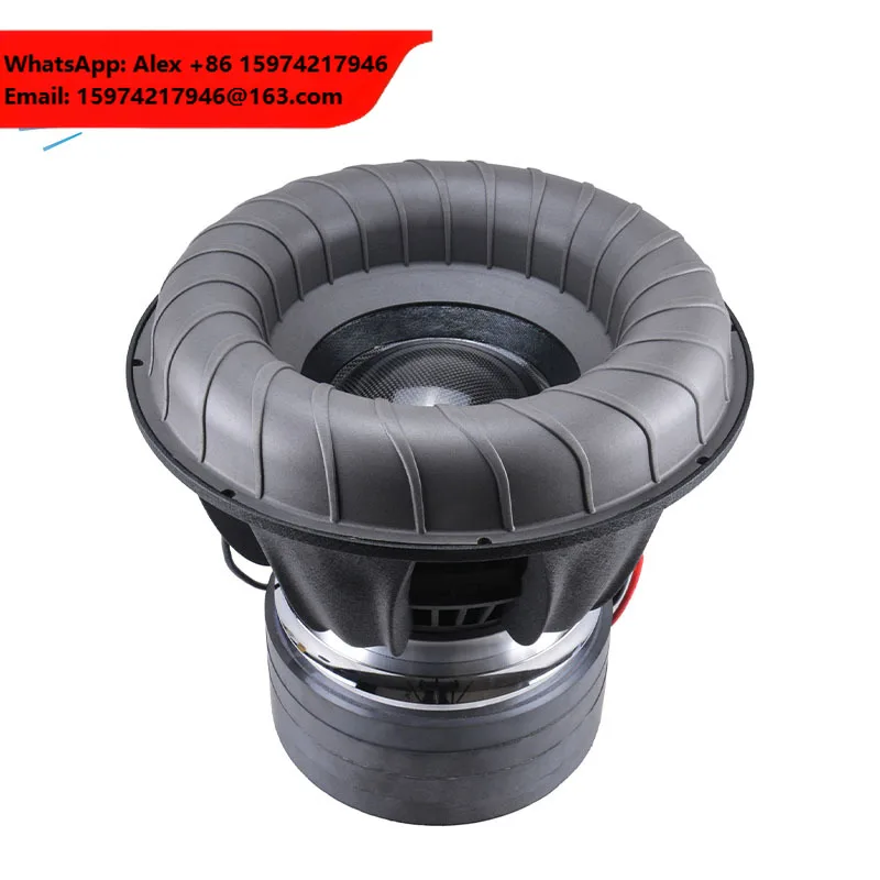 FUWEI 15 Inch Subwoofer Speaker Dual Voice Coil Car Subwoofer 2Ohm +2Ohm 16000 Watt Max Power 4 Magnets Subwoofer For Cars