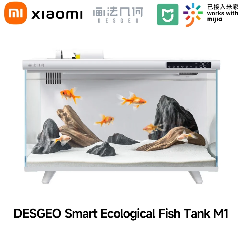 

XIAOMI DESGEO smart fish tank integrated ecological self-circulation small desktop fish tank white M1 Mi Home APP smart control