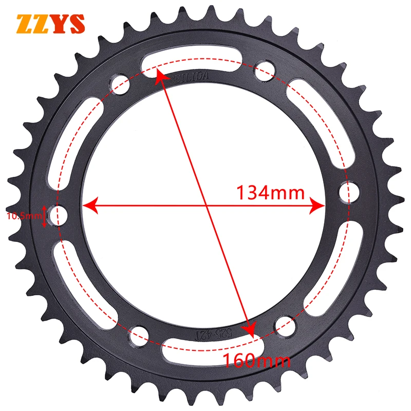 525 16T 42T Tooth Front Rear Sprocket Gear Wheel Cam for Honda CBR1000RR Fireblade SC57 2006-2007 CBR1000 CBR 1000 RR 2008-2016