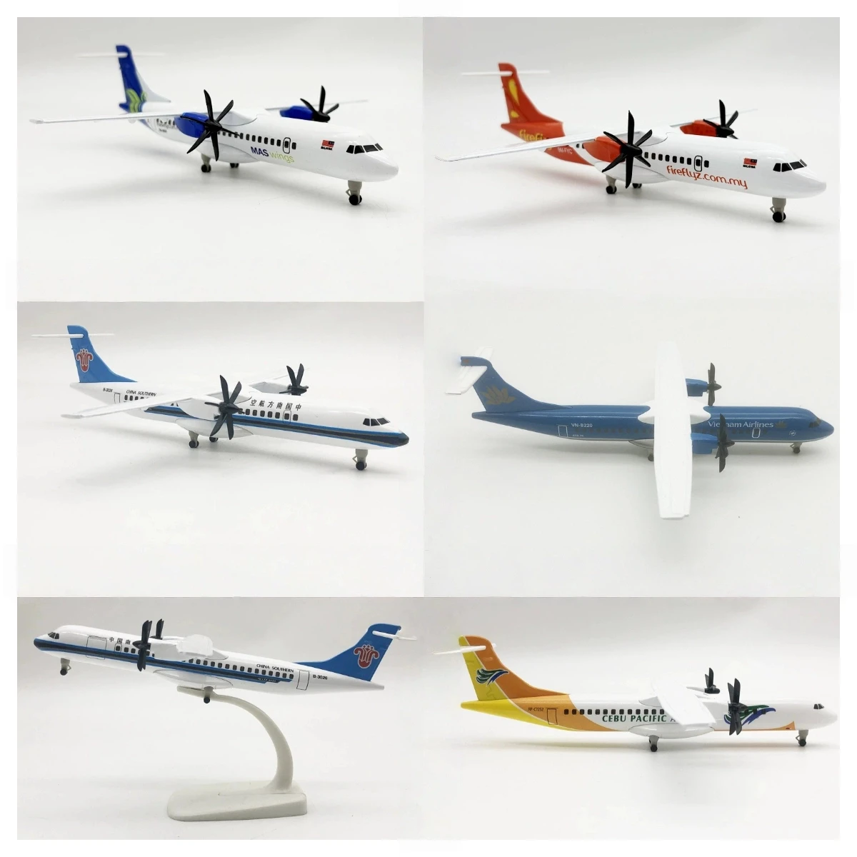 

Children Toy 20cm Airlines ATR Plane Series Airplane Model Aircraft Model Diecast Metal Planes Alloy Airplane Model Collection G
