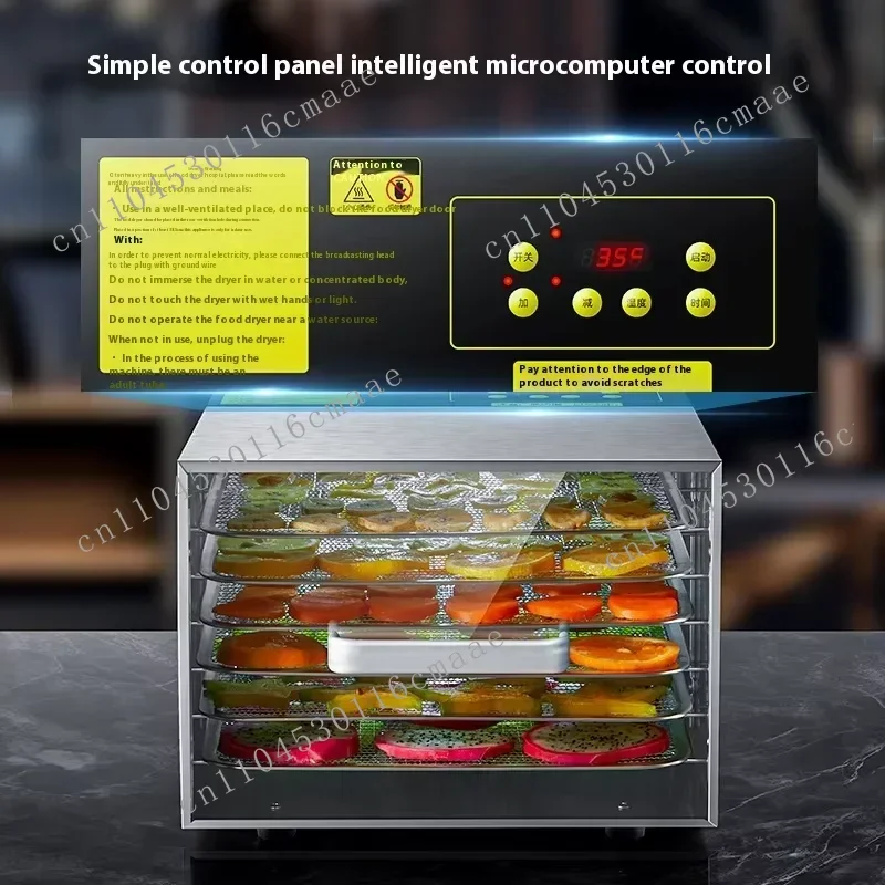 Electric Home Use Fruit Vegetable Air Fryer Pet Treats & Duck Neck Dried Meat Maker Plastic Compact Snack Dehydrator