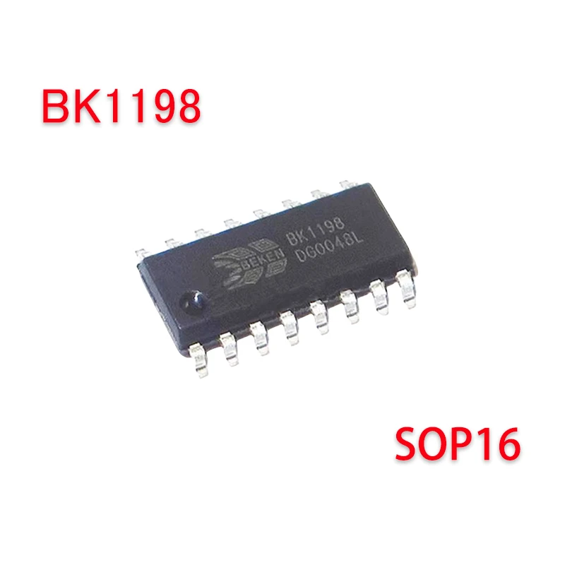 5/szt nowy oryginalny BK1198 BK1198L SOP16 1.6V-3.6 Radio FM odbiornik chip w magazynie — zdjęcie 2