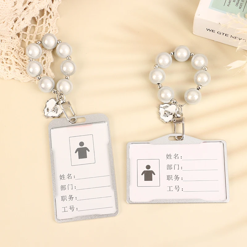 

Cool Acrylic Photocard Holder Bead Chain Photo Card Holder ID Cards Organizer Photo Cards Frame School Stationery