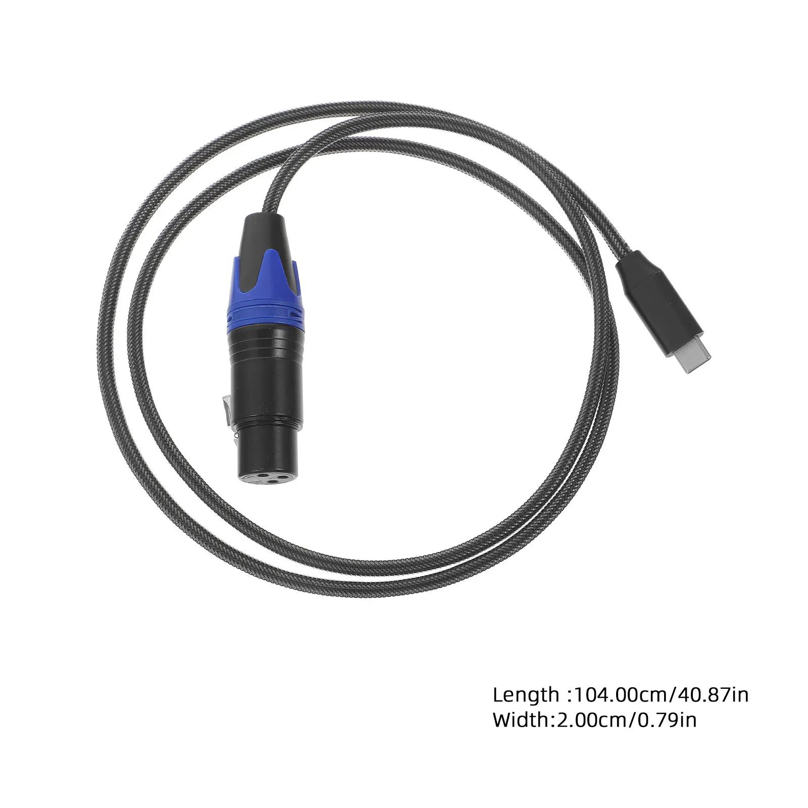Durable Type C to Xlr Mic Cable Simple Design Portable for Guitars Mixers and Microphones Type C to Xlr Microphone Cable