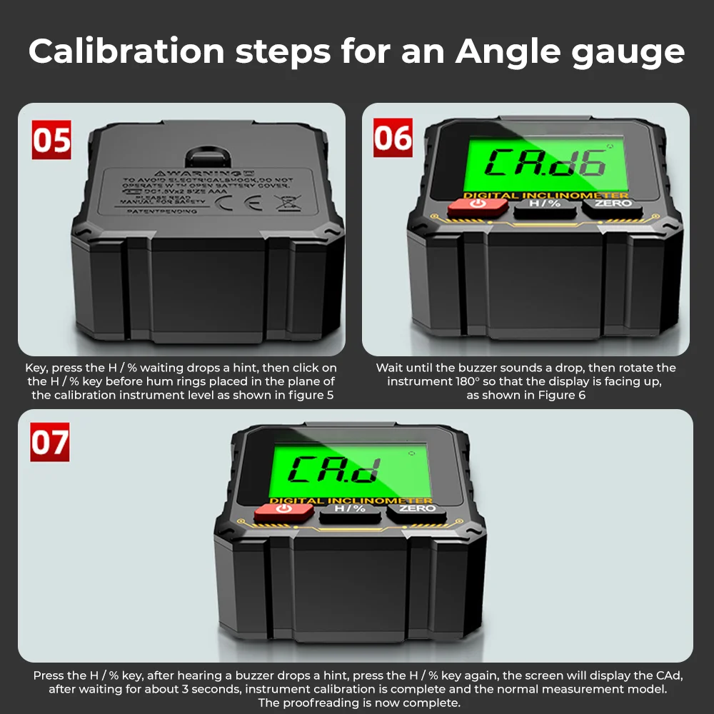 Digital Goniometer Electronic Level Box Electronic Angle Ruler Backlight Protractor Woodworking Inclinometer Tools
