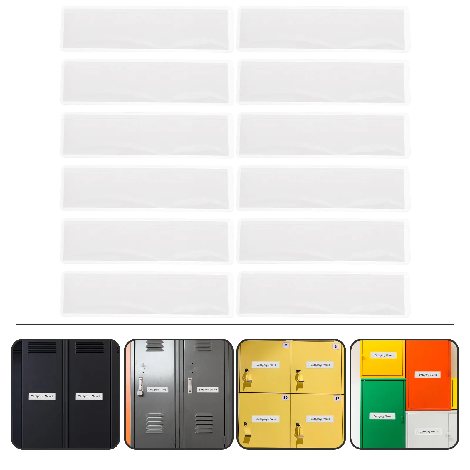 

Label Wall Name Tag White Card Office Cubicle Store Classroom Library Bookshelf Warehouse Clear Bag Zip Wallet Pvc Index Holder