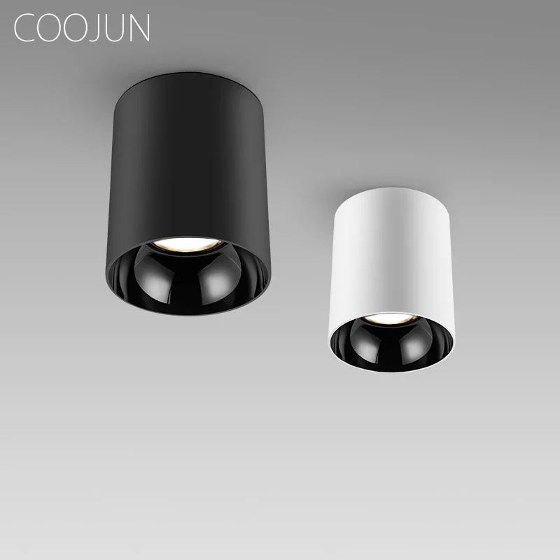 COOJUN Surface Mounted LED Downlights Spotlights Ceiling Lamp 10W/12W/15W/30W/60W Indoor Lighting For Living Room Kitchen Shop