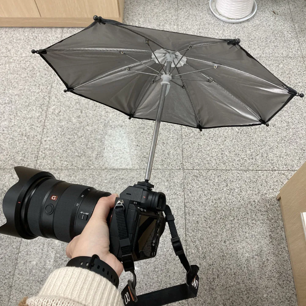 Câmera guarda-chuva impermeável capa de chuva guarda-sol capa de chuva adaptador de sapato quente para canon nikon sony pentax fujifilm fuji olympus leica