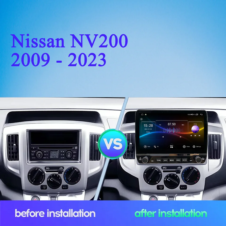 Car Radio Stereo For Nissan NV200 2009 2015 2023 Car Video Music Multimedia Player Auto Radio Head Unit Tape Recorder RDS DSP