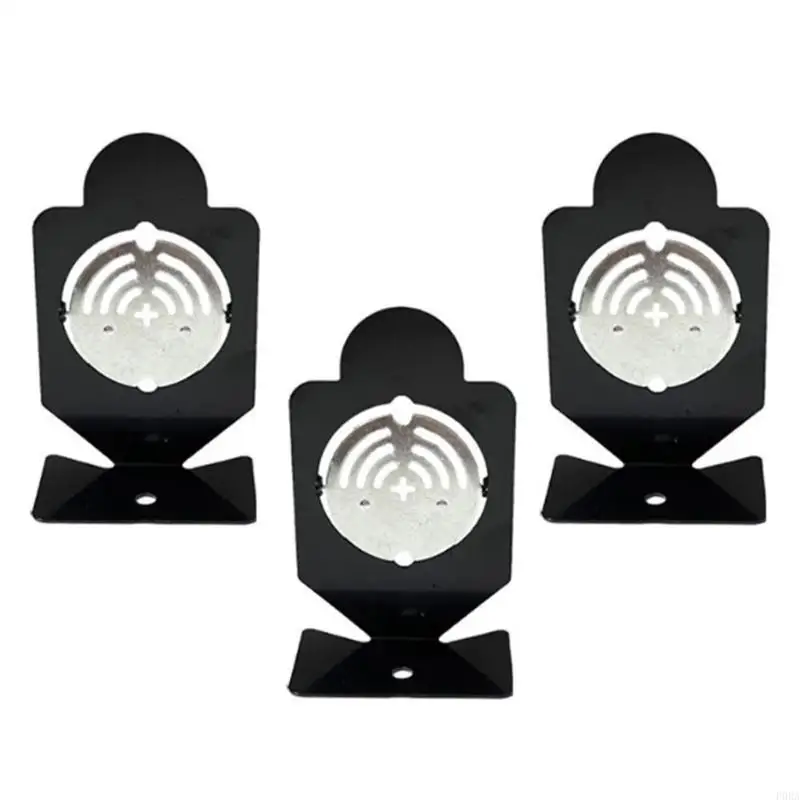 3pcs الأهداف المحمولة الأهداف القابلة للتشغيل المعدنية أهداف التدريب أهداف إطلاق النار #4