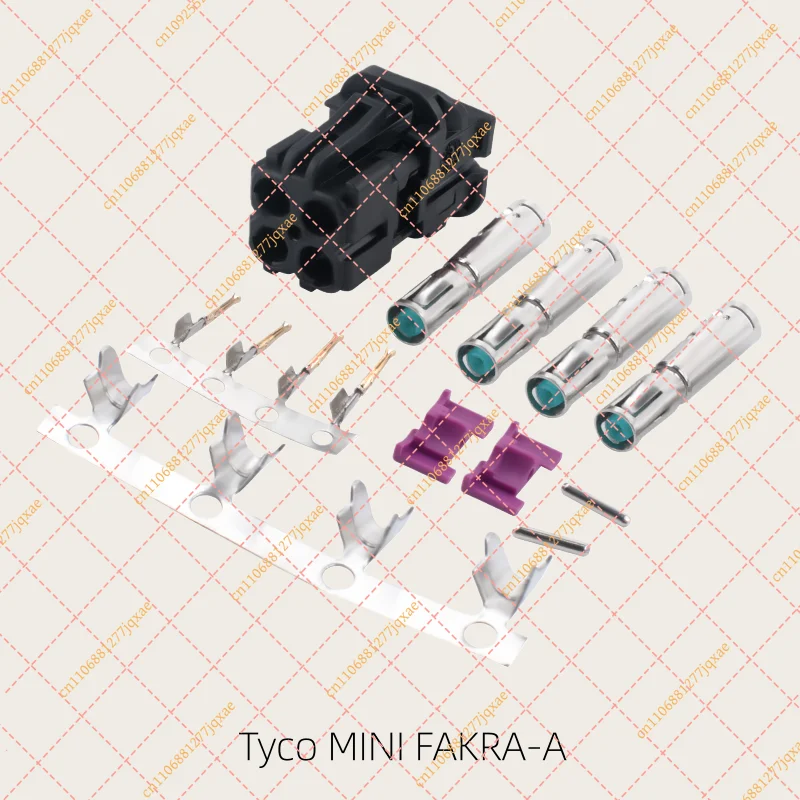 TE Connectivity for Mini FAKRA 4-Port Connector | Quad A/C/D/Z Coding Automotive Adapter
