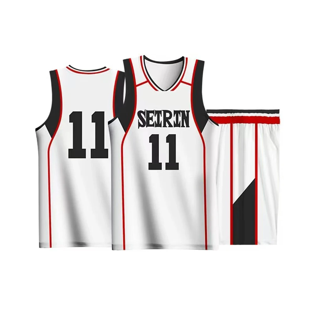 Kuroko Tetsuya تأثيري أنيمي Kuroko لا سلة تأثيري حلي شعر مستعار Kagami Taiga جيرسي سيرين كرة السلة 10 11 جيرسي ملابس رياضية
