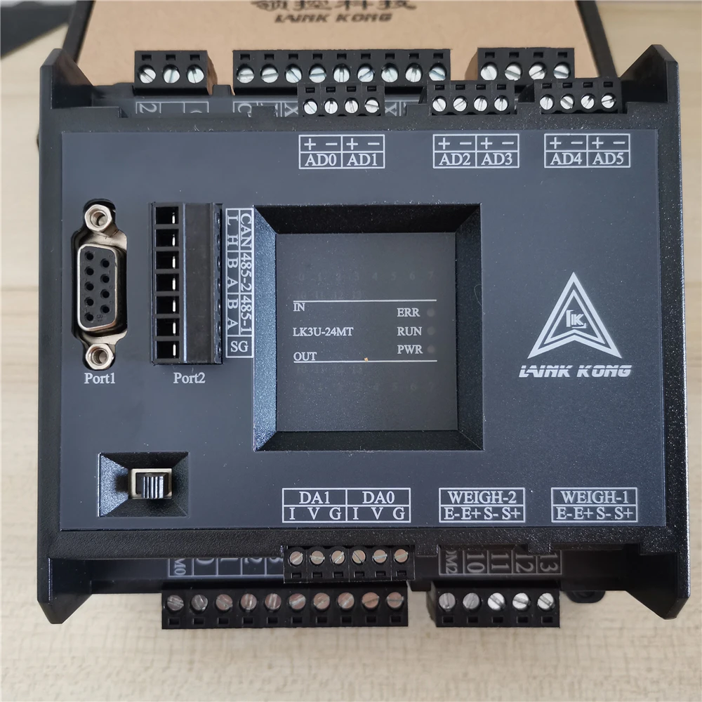 

LK3U 24MR 24MT-6AD2DA Shell 4-axis Pulse FX3U Controller RS485 12 Inputs, 12 Outputs
