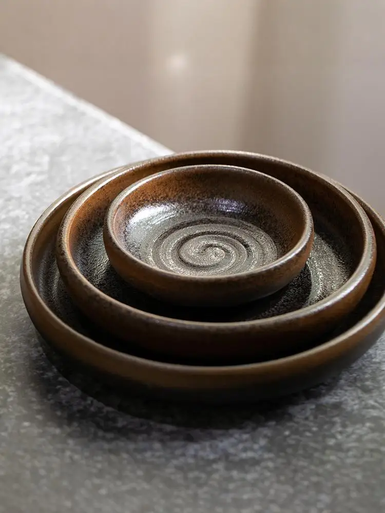 

Utopian Cerc Plate Creative Home Use Dinner Plate European Sle Conical Western Diware Nordic Sle round Di