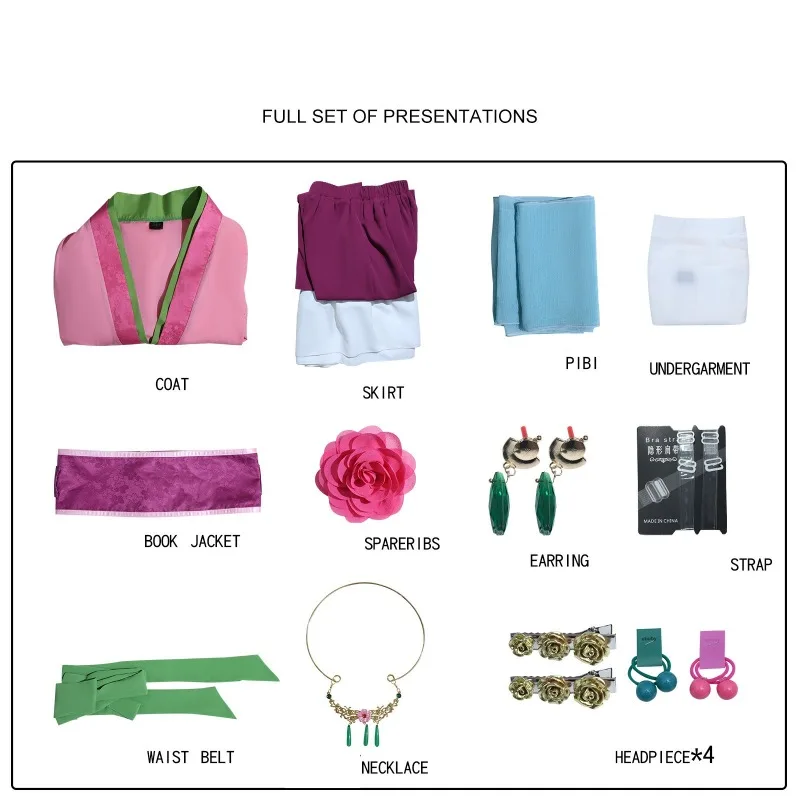 يوميات الصيدلي أزياء تنكرية لحفلات حديقة القط Hanfu التأثيرية على الطراز القديم الطب التقليدي لعب الأدوار عالي الدقة