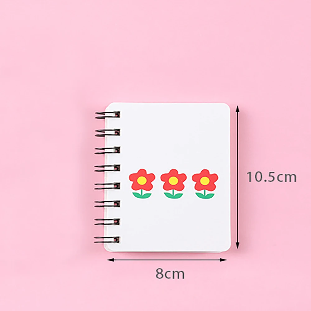 80Sheets A7 Mini Cute Notebook Cartoon Coil Book Student Writing Kids Portable Pocket Book Diary Sketchbook Kawaii Stationery