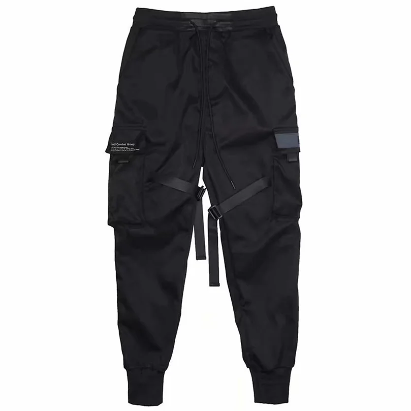 Herren Techwear Hosen Baumwolle Streetwear schwarze Cargo hose Jugend Harem Hosen Joggong Sportswear trend ige Jogger