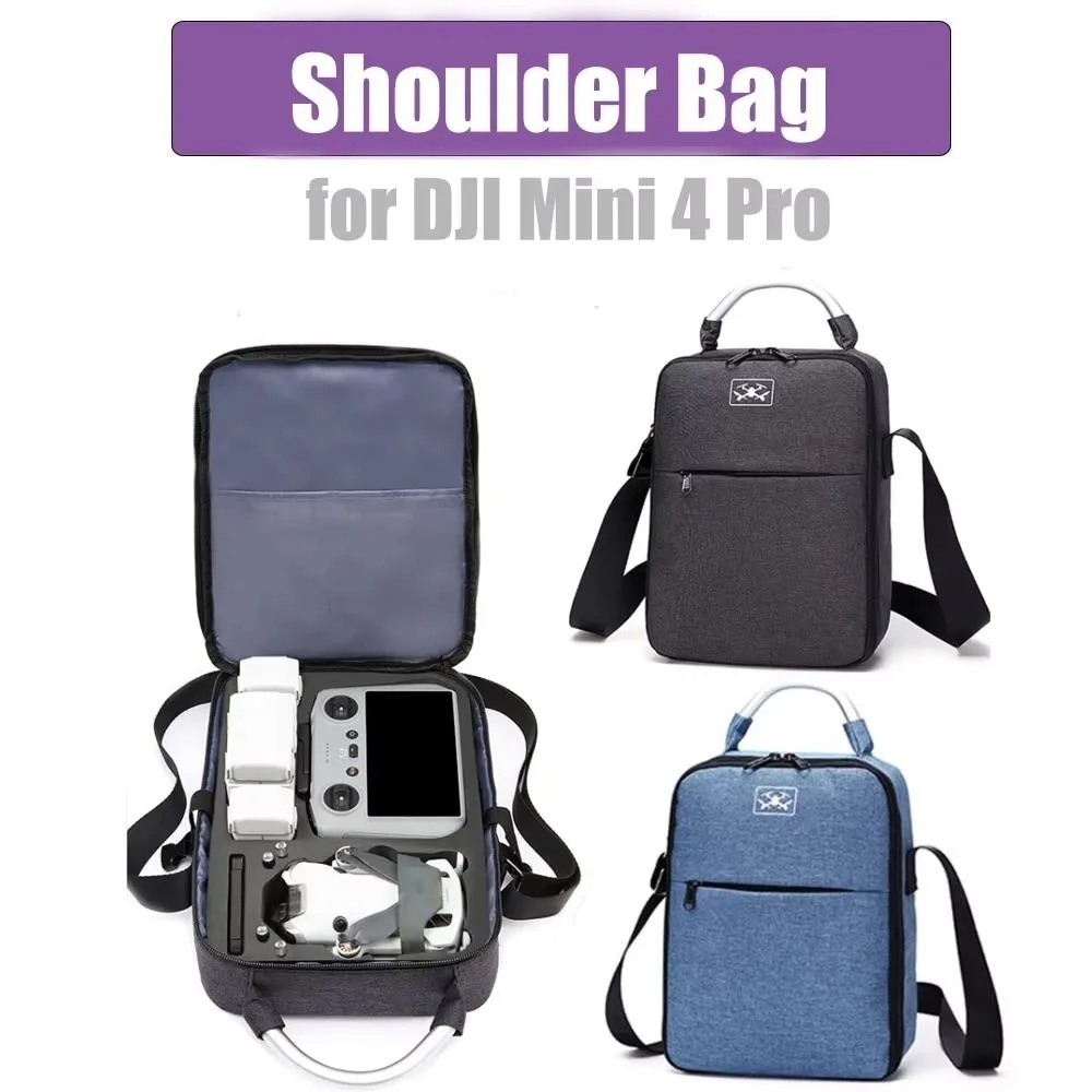 DJI Mini 4 Pro Compact Single Shoulder Bag Lightweight Large Capacity Storage Bag Handbag Handheld Carrying Case