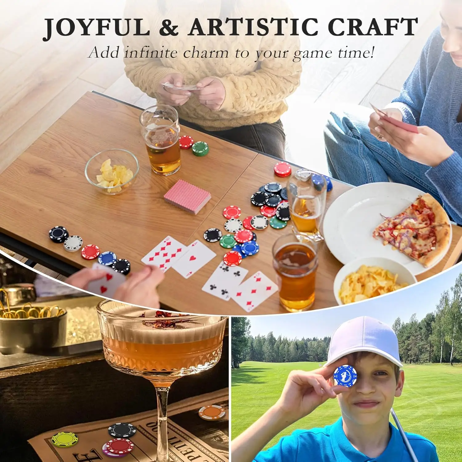 100ps 40mm Personalized Pókęr Chips Customized with Your Logo Image Full Color Drink Tokens for Wedding Party Bar Exchange